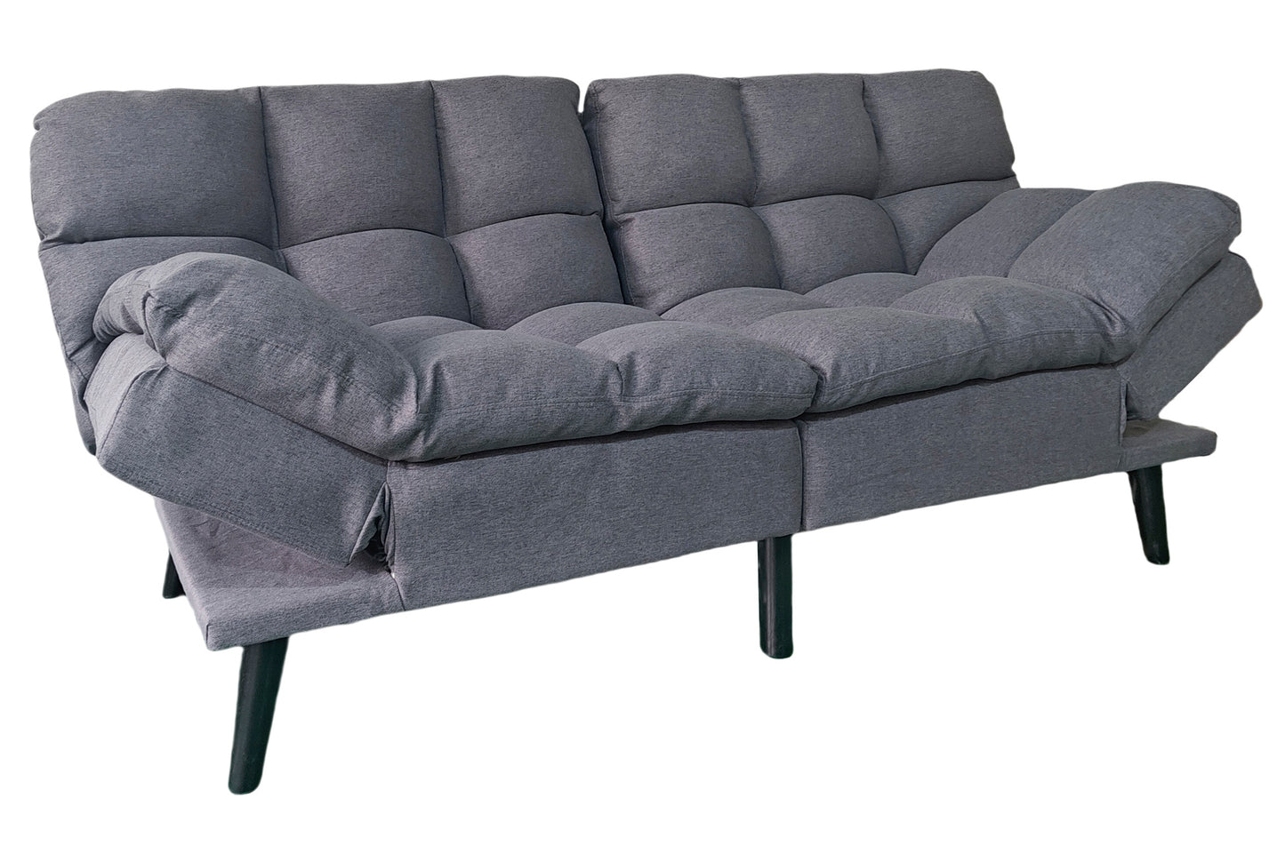PACK x4 - SILLA COMEDOR HERMES TEJIDO GRIS / OAK