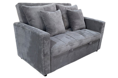 PACK x4 - SILLA COMEDOR HERMES TEJIDO GRIS / OAK
