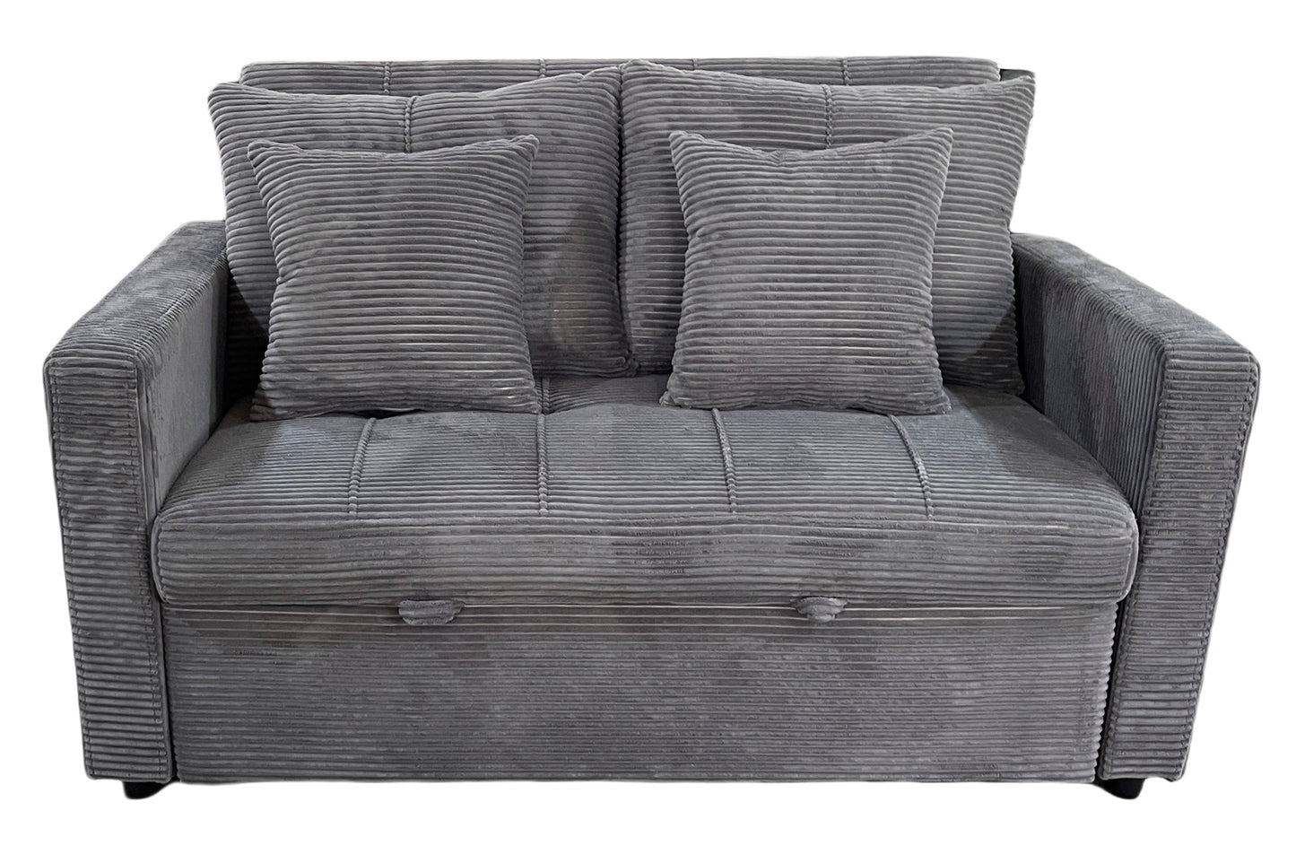 PACK x4 - SILLA COMEDOR HERMES TEJIDO GRIS / OAK