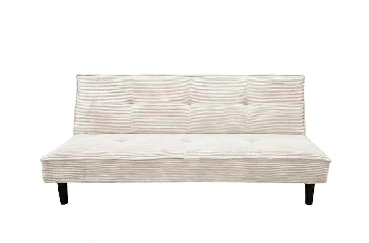 Sofa Cama Flash 105 x 180 cm Corduroy Crema