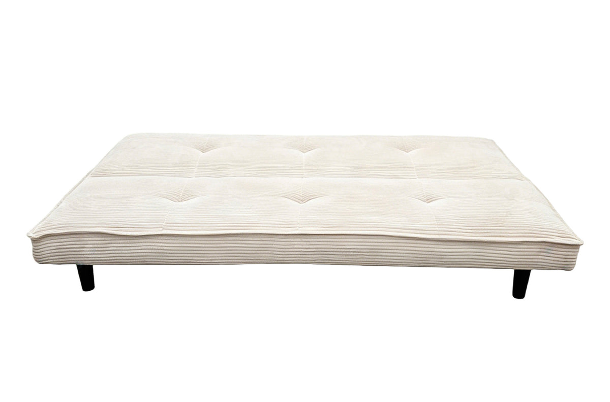 Sofa Cama Flash 105 x 180 cm Corduroy Crema