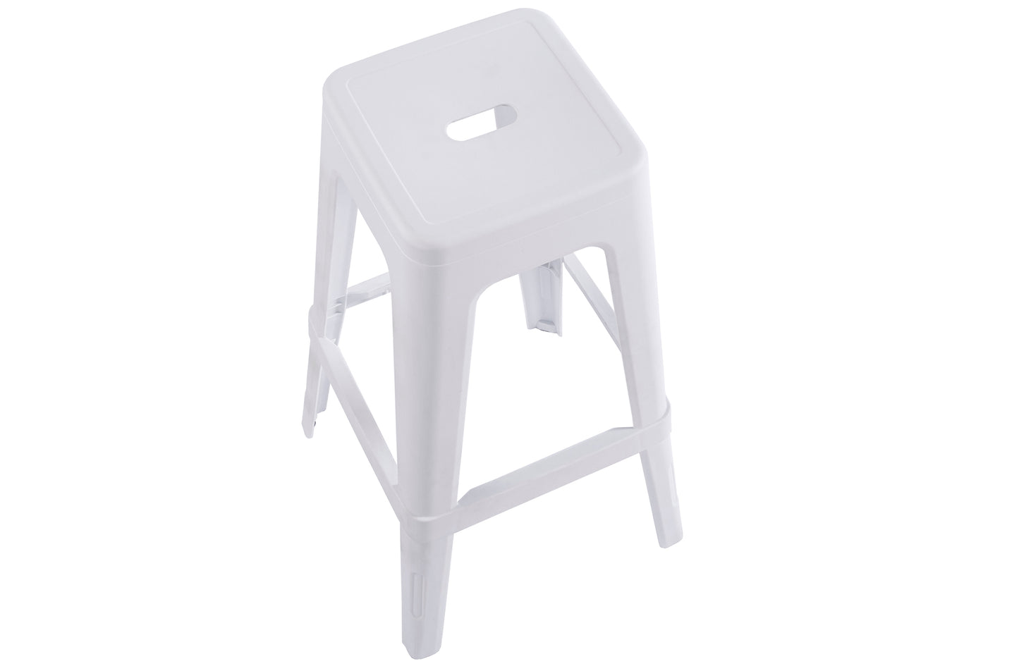 Taburete alto Tolix PP blanco (Pack 4 unidades)