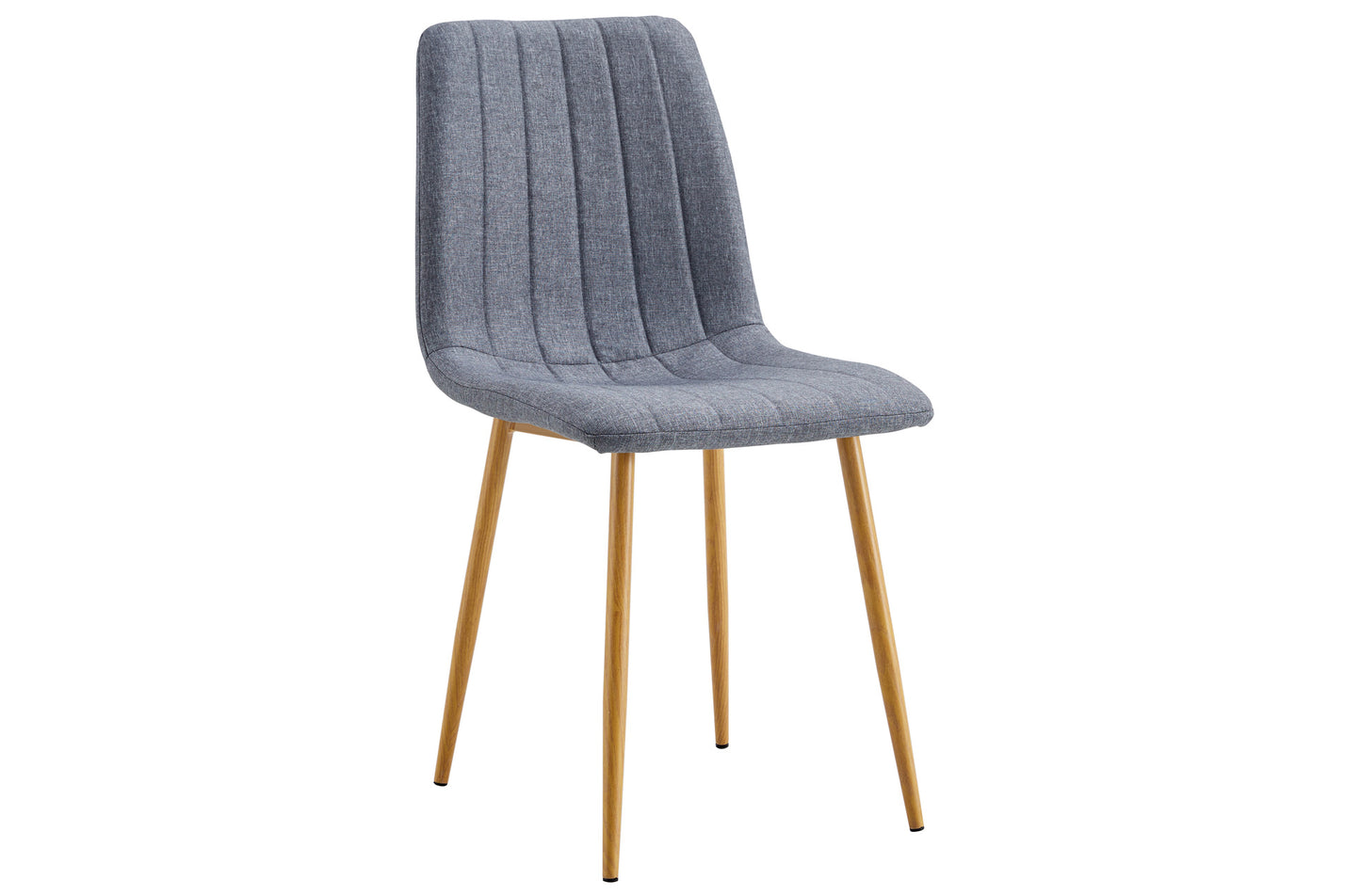 SILLA COMEDOR NAILS TEJIDO GRIS / OAK. (Pack 4 unidades)