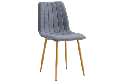 SILLA COMEDOR NAILS TEJIDO GRIS / OAK. (Pack 4 unidades)