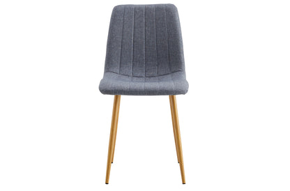 SILLA COMEDOR NAILS TEJIDO GRIS / OAK. (Pack 4 unidades)