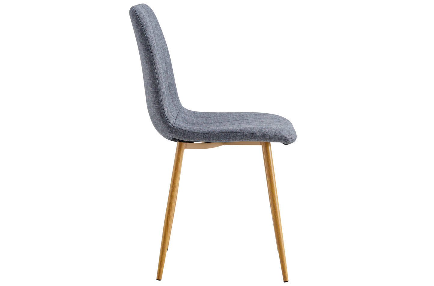 SILLA COMEDOR NAILS TEJIDO GRIS / OAK. (Pack 4 unidades)
