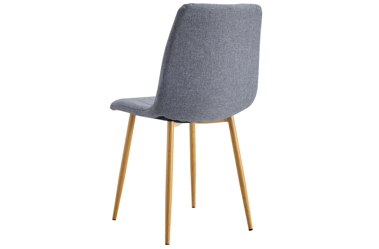 SILLA COMEDOR NAILS TEJIDO GRIS / OAK. (Pack 4 unidades)