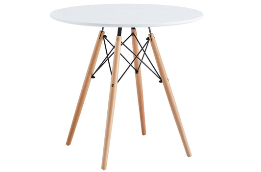 MESA REDONDA BOMBAI 80 CM BLANCO / HAYA