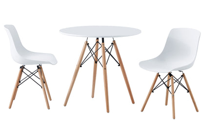 MESA REDONDA BOMBAI 80 CM BLANCO / HAYA