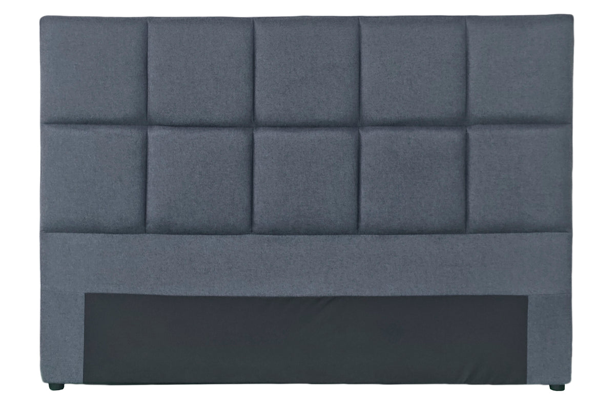 Cabecero tapizado Lumos 160 cm tejido gris - 160 x 9 x 110 cm