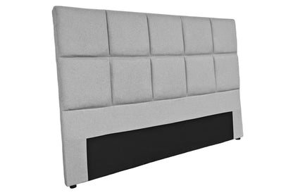 CABECERO TAPIZADO LUMOS 160 CM TEJIDO GRIS CLARO