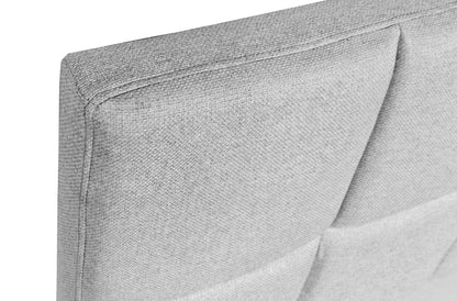 CABECERO TAPIZADO LUMOS 160 CM TEJIDO GRIS CLARO