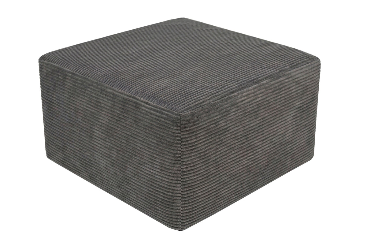 Puf 70 x 70 cm Convertible en Cama 70 x 195 cm con Funda Color Gris