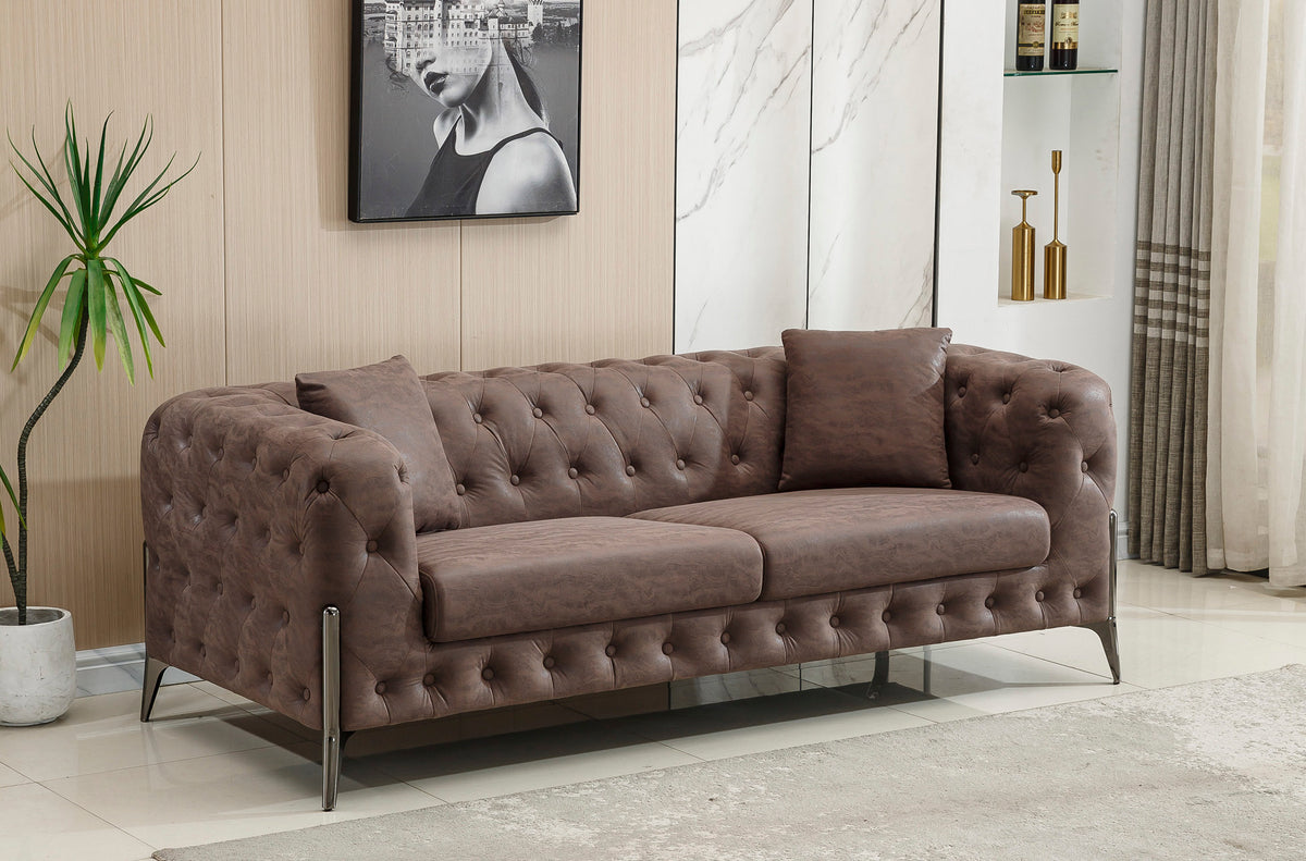 Sofa Chester Cindy 3 Plazas Chocolate Vintage