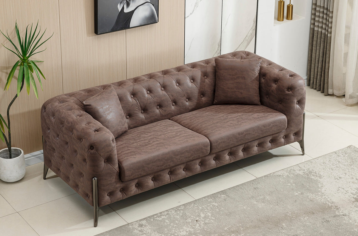 Sofa Chester Cindy 3 Plazas Chocolate Vintage
