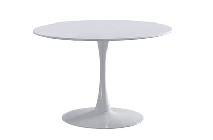 MESA COMEDOR REDONDA MELBORNE 110 CM BLANCO