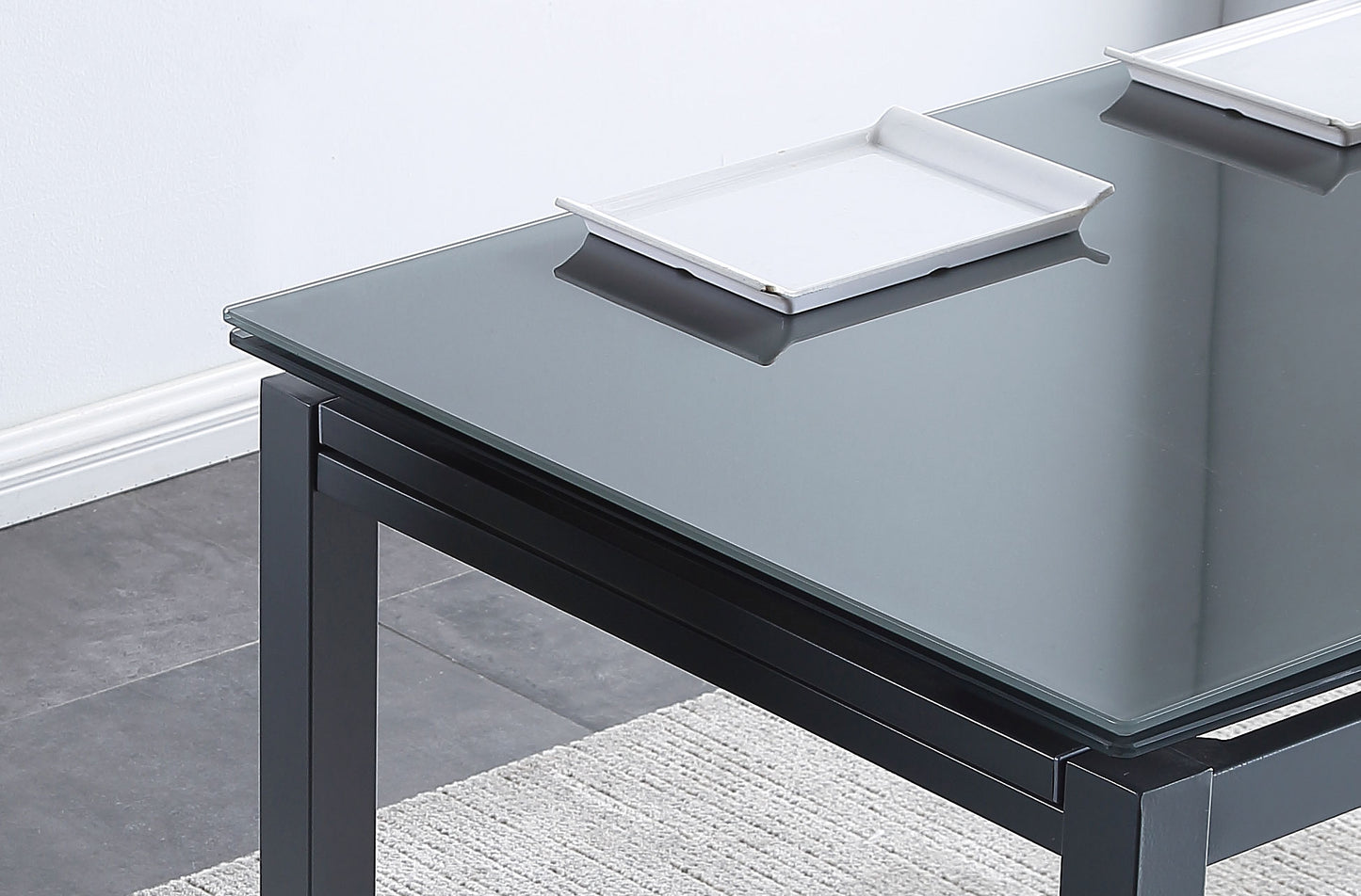 MESA COMEDOR EXTENSIBLE FLORENCIA 110/170 x 70 CM GRIS