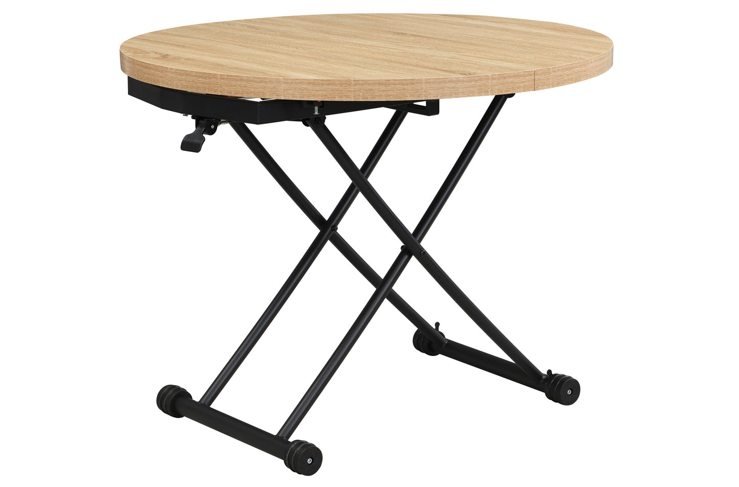 MESA CENTRO ELEVABLE Y EXTENSIBLE 100 - 140 CM GAGA OAK / NEGRO