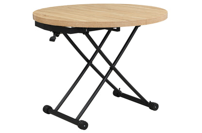 MESA CENTRO ELEVABLE Y EXTENSIBLE 100 - 140 CM GAGA OAK / NEGRO