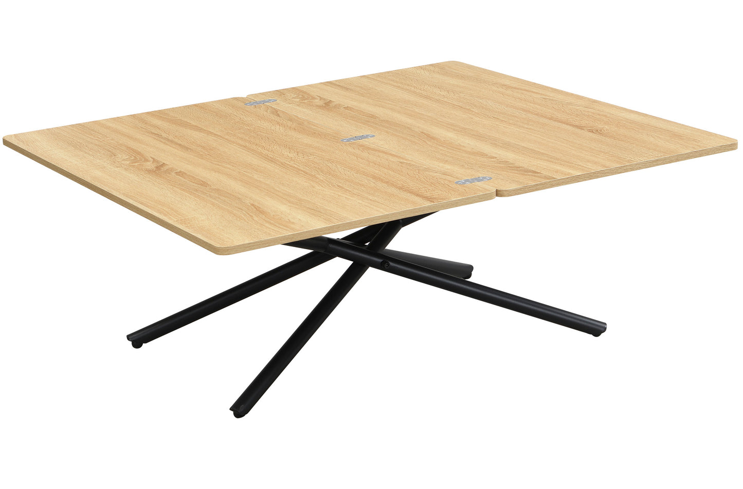 MESA CENTRO ELEVABLE Y EXTENSIBLE KATY 100 x 57 - 114 CM OAK / NEGRO