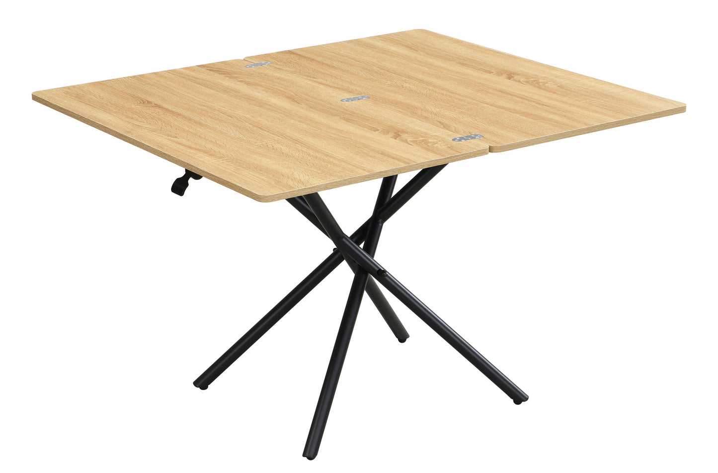 MESA CENTRO ELEVABLE Y EXTENSIBLE KATY 100 x 57 - 114 CM OAK / NEGRO