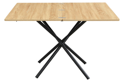 MESA CENTRO ELEVABLE Y EXTENSIBLE KATY 100 x 57 - 114 CM OAK / NEGRO