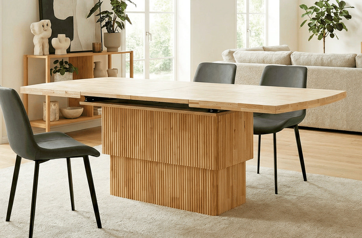 Mesa Centro Elevable y Extensible Michelle 120 - 160 - 200 cm Nordish