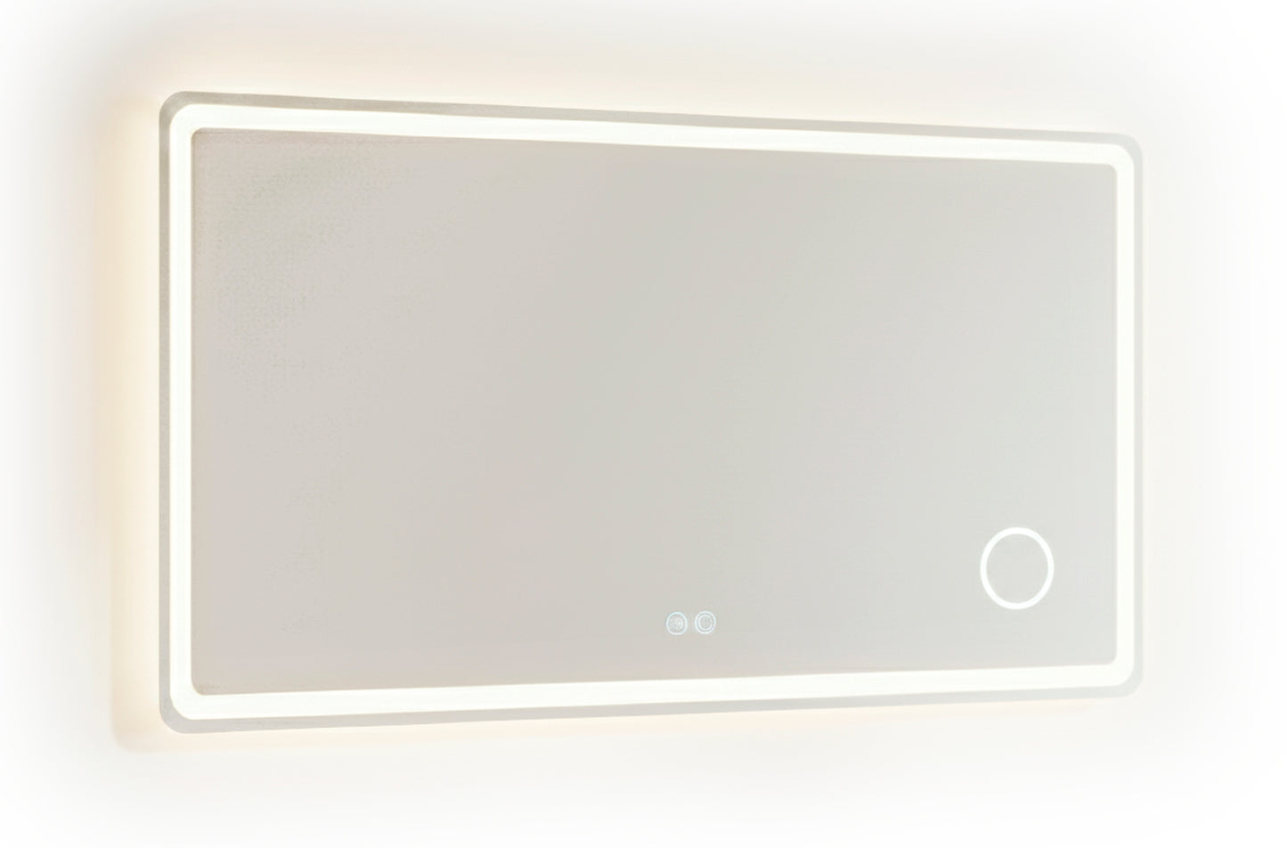 ESPEJO PARED CON ILUMINACION LED Y LUPA DE AUMENTO  WATERPROOF 100 x 70 CM.