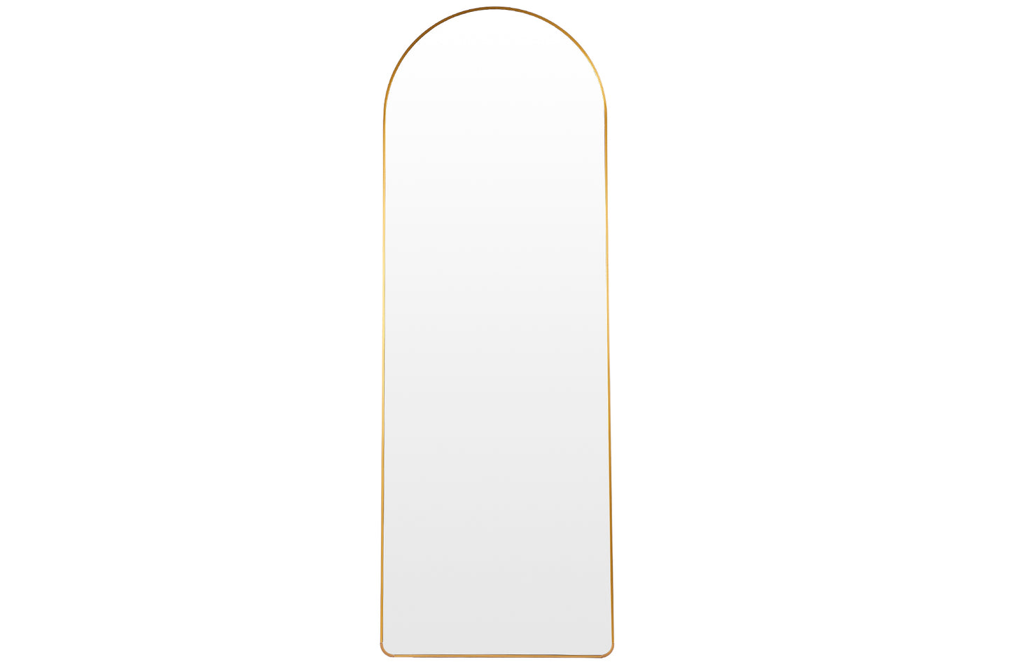 ESPEJO PIE / COLGAR  DORADO CON ARCO SUPERIOR GOLDEN 60 X 162 CM