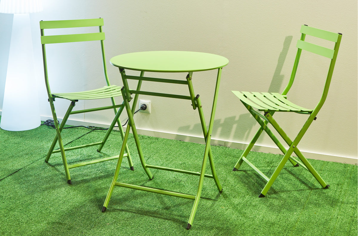 Set Cafe Terraza Color Pistacho