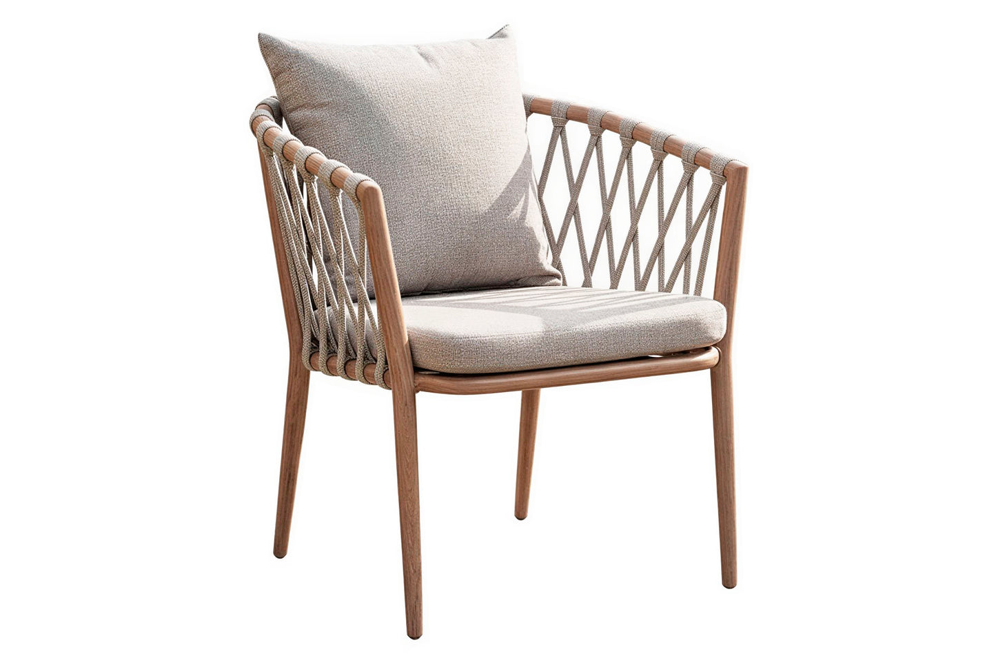 Sillon Rodas aluminio oak/gris (Pack 4 unidades)