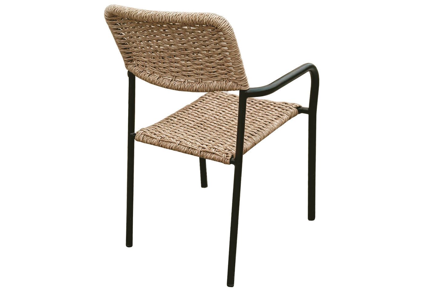 Silla de exterior Sava mimbre/negro (Pack 2 unidades)