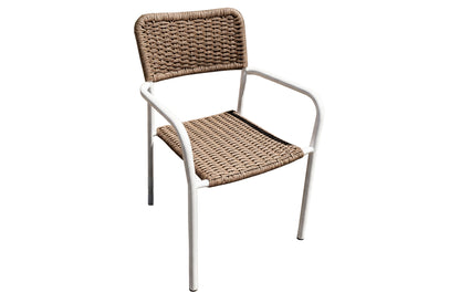 Silla comedor Sava mimbre/blanco (Pack 2 unidades)