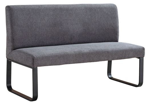 BANCO TAPIZADO CON RESPALDO SHARE TEJIDO GRIS