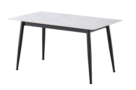 MESA COMEDOR FIJA BERNA 140x80 CM CERAMIC BLANCO