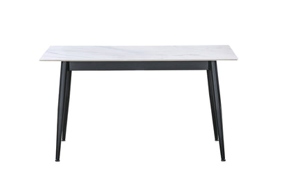 MESA COMEDOR FIJA BERNA 140x80 CM CERAMIC BLANCO