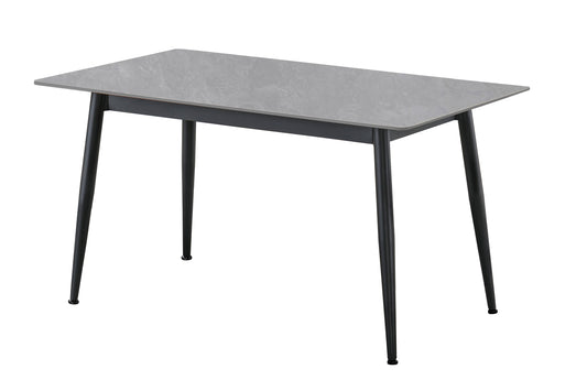 MESA COMEDOR FIJA BERNA 140x80 CM CERAMIC GREES GRIS