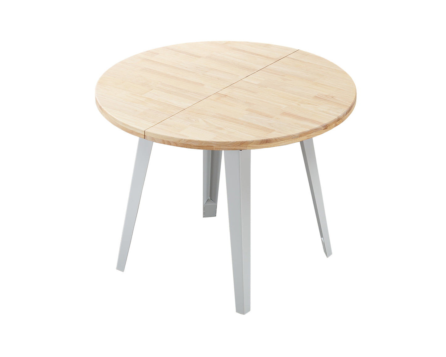 MESA COMEDOR REDONDA EXTENSIBLE BERG-E 100-140-180 CM ROBLE NORDISH / BLANCO