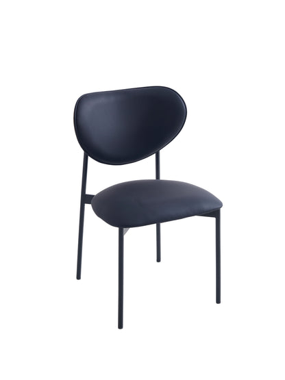 PACK x2 - SILLA COMEDOR EVA SIMIL PIEL NEGRO