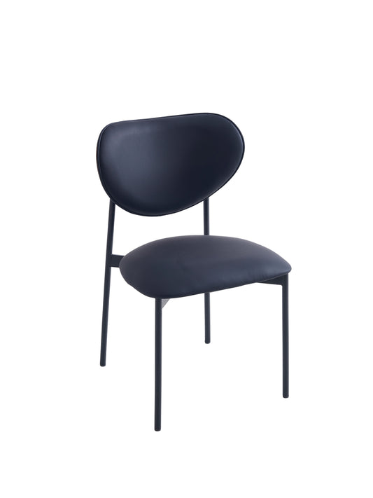 PACK x2 - SILLA COMEDOR EVA SIMIL PIEL NEGRO