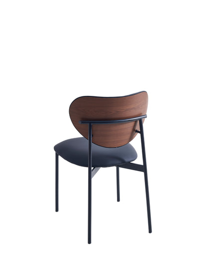PACK x2 - SILLA COMEDOR EVA SIMIL PIEL NEGRO