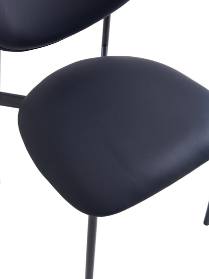 PACK x2 - SILLA COMEDOR EVA SIMIL PIEL NEGRO