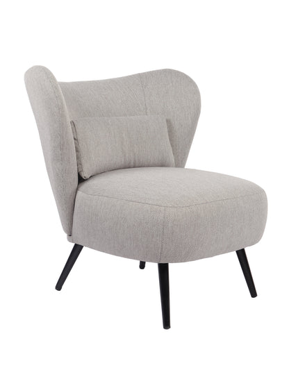 BUTACA TAPIZADA ELLE GRIS MELANGE