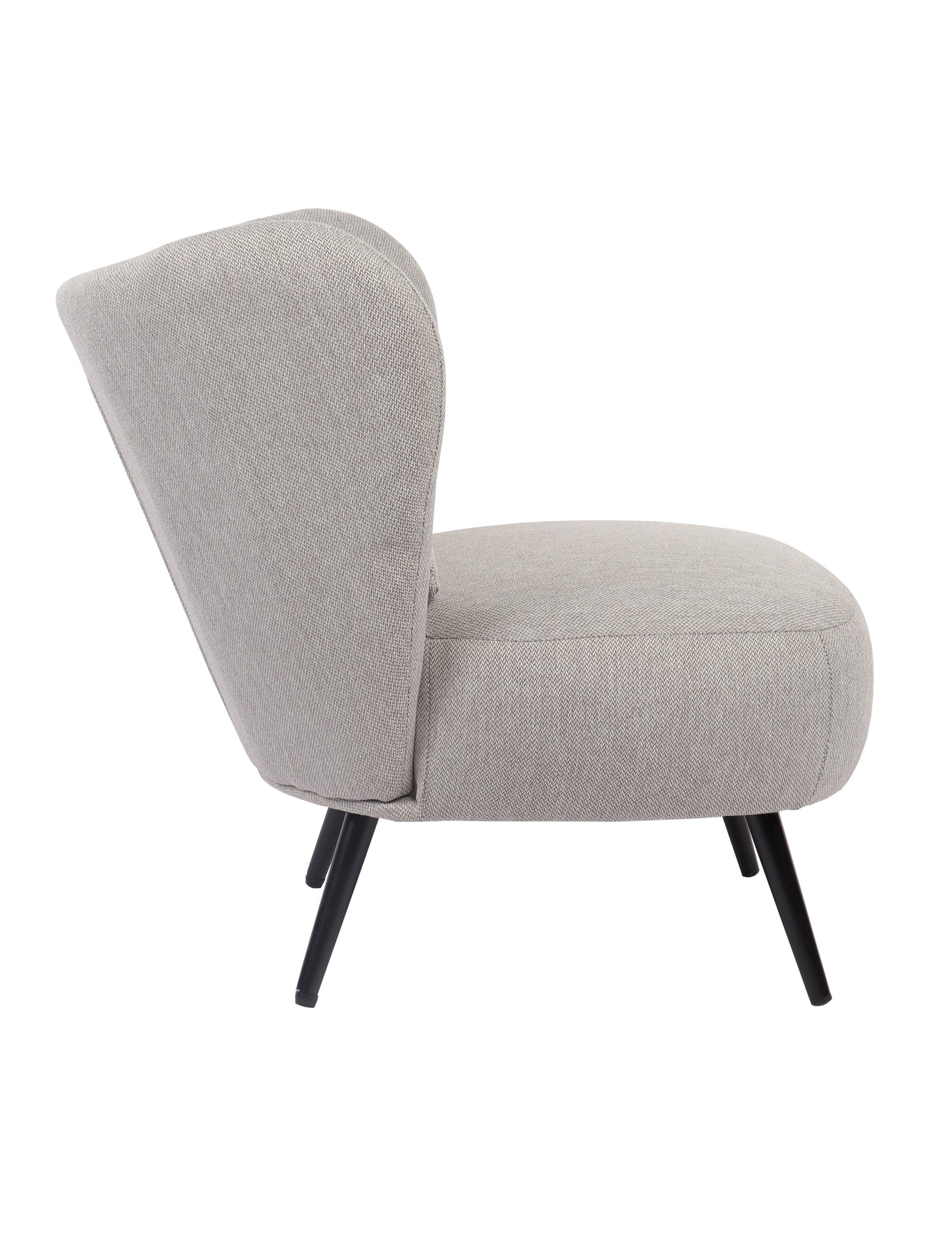 BUTACA TAPIZADA ELLE GRIS MELANGE