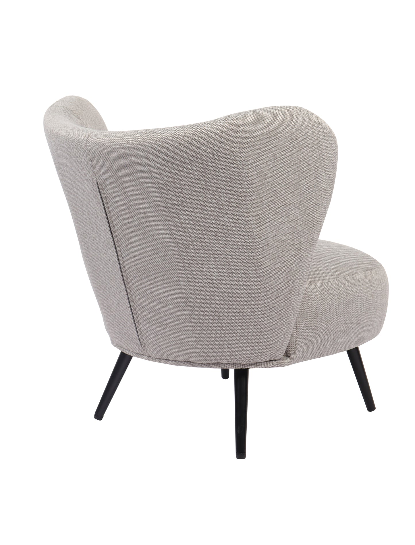 BUTACA TAPIZADA ELLE GRIS MELANGE