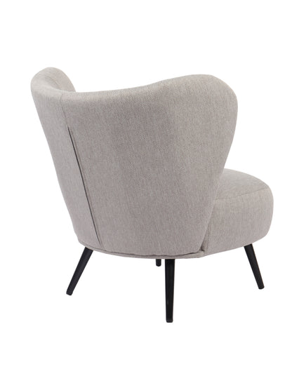 BUTACA TAPIZADA ELLE GRIS MELANGE