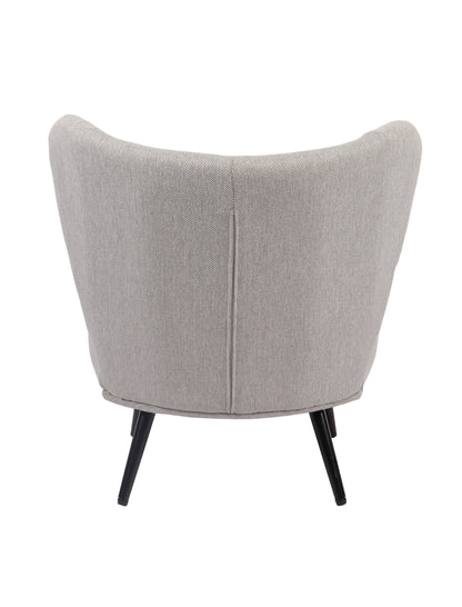 BUTACA TAPIZADA ELLE GRIS MELANGE