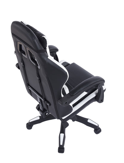 SILLON GIRATORIO GAMING MASTER SIMIL PIEL NEGRO / BLANCO