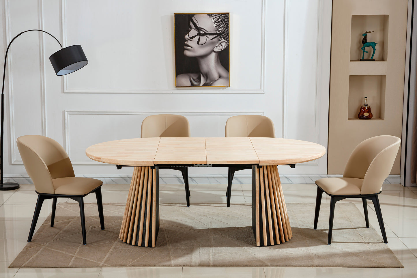MESA COMEDOR EXTENSIBLE GROVE 100-140-180 CM NORDISH