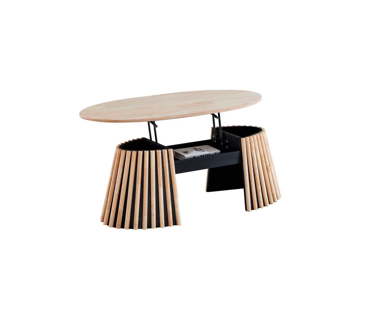 MESA CENTRO ELEVABLE GROVE 120 X 60 CM NORDISH